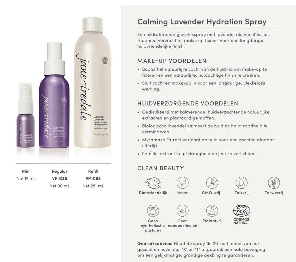 HYDRATION SPRAY (MINI)- Calming Lavender 