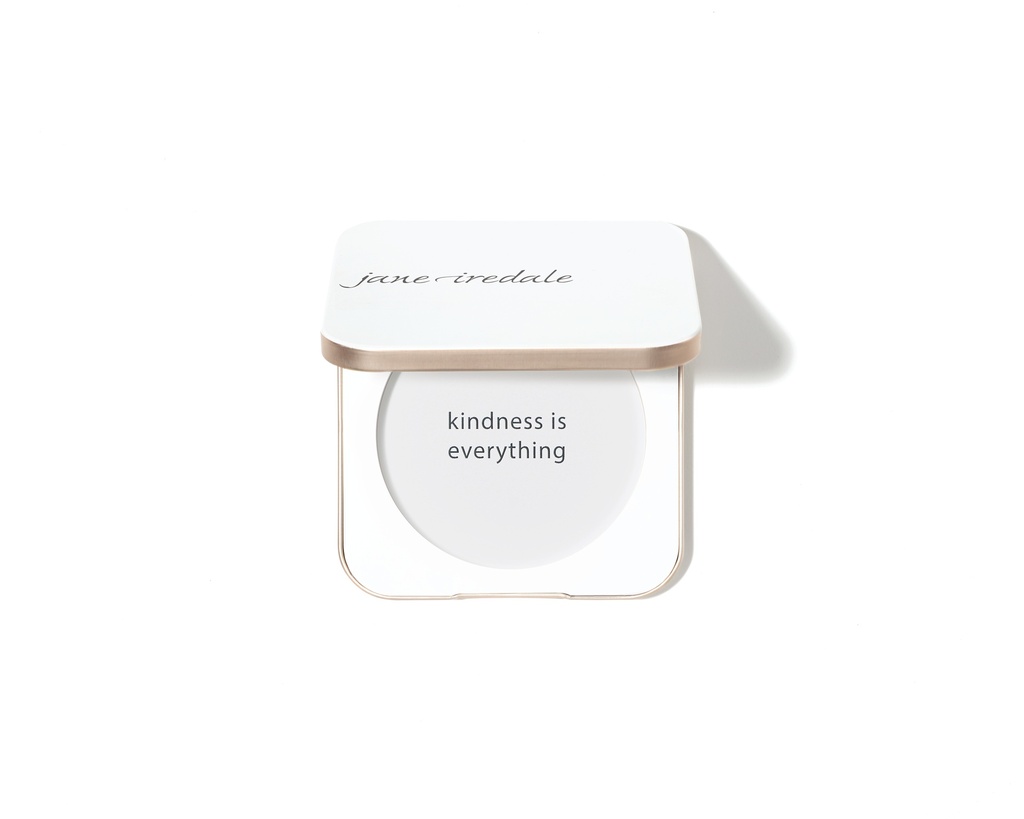 White Refillable Compact